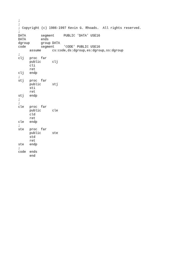 FOO Asm | PDF