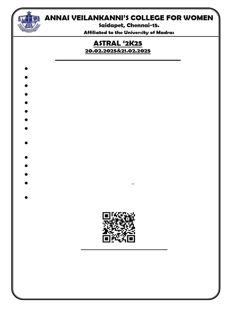 ASTRAL '2K25 Event Guidelines | PDF