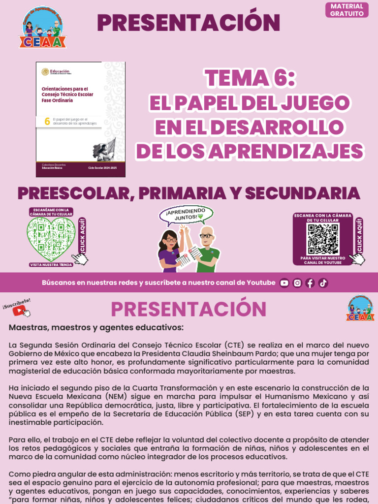 Juegos y Aprendizaje en la NEM | PDF | Educación de la primera infancia ...