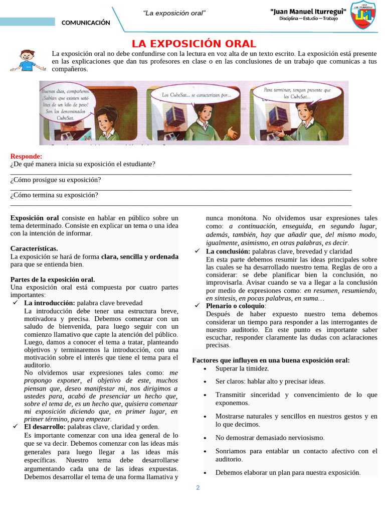 FICHA INFORMATIVA - Exposición Oral | PDF | Las emociones | Dieta