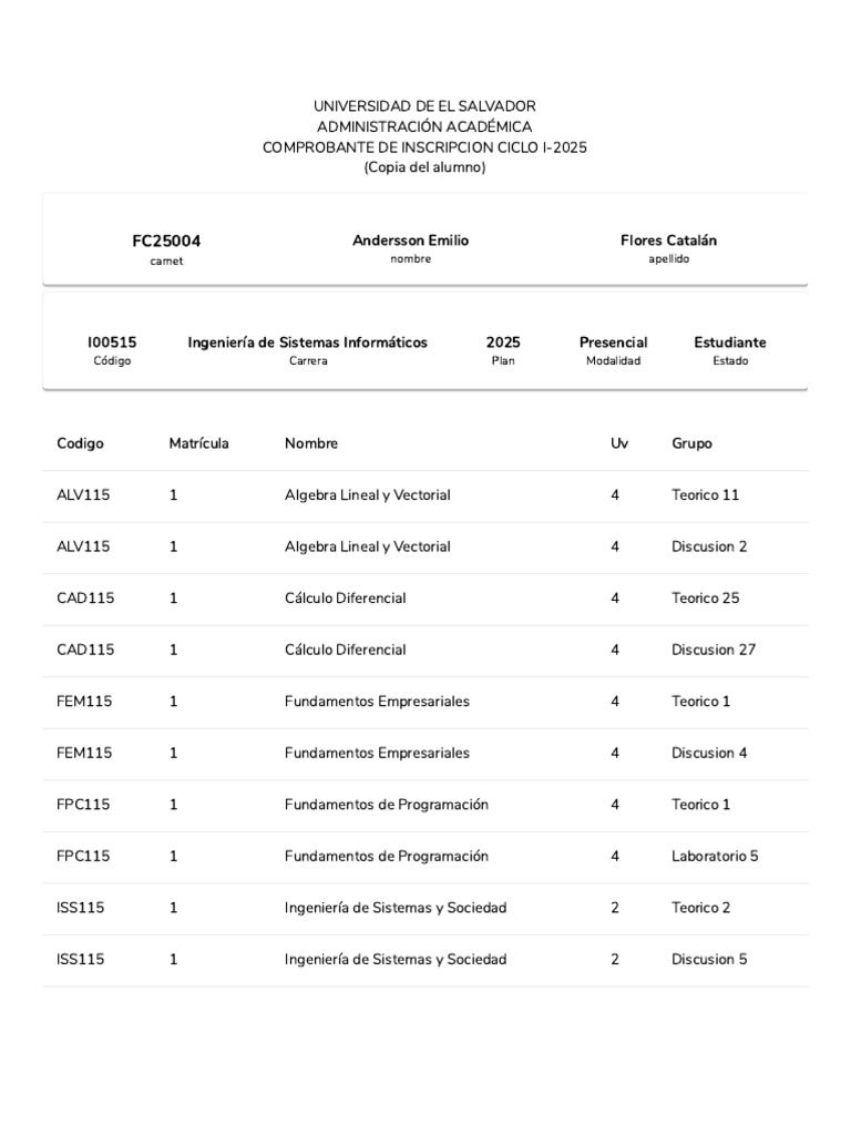 Clases UES | PDF