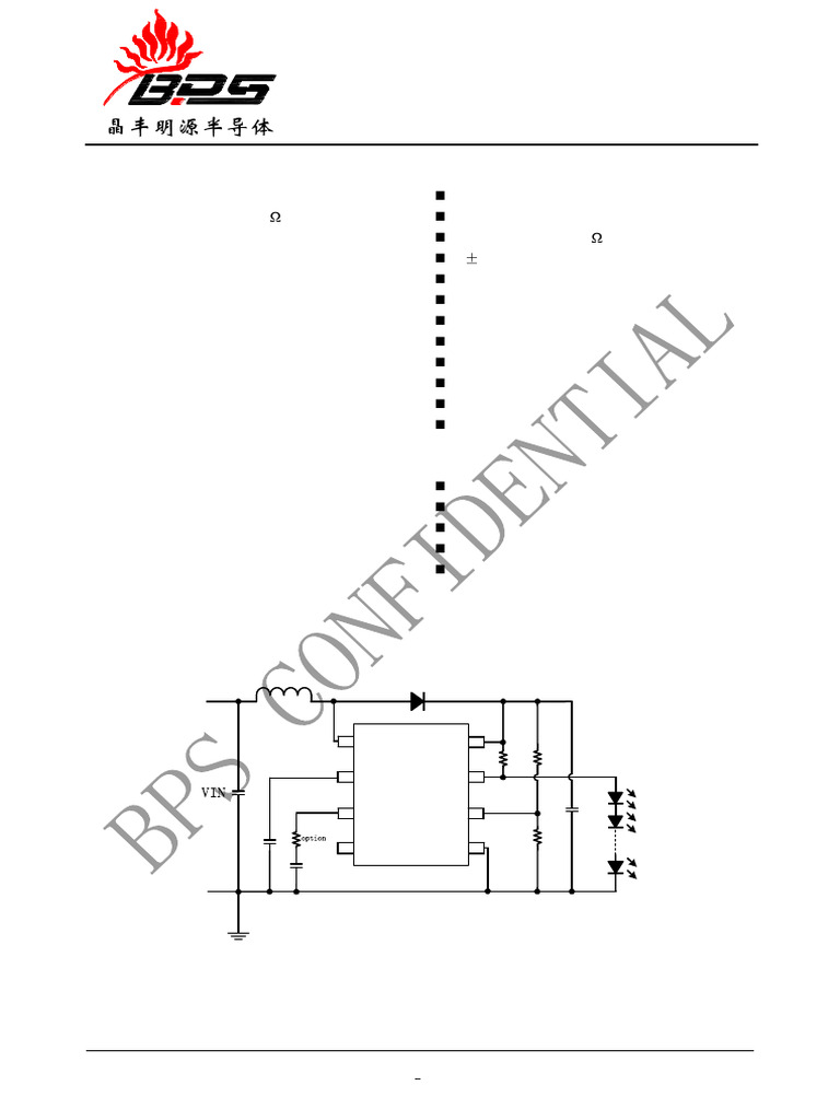 BP1808 LED Driver Overview and Specs | PDF | Capacitor | Inductor