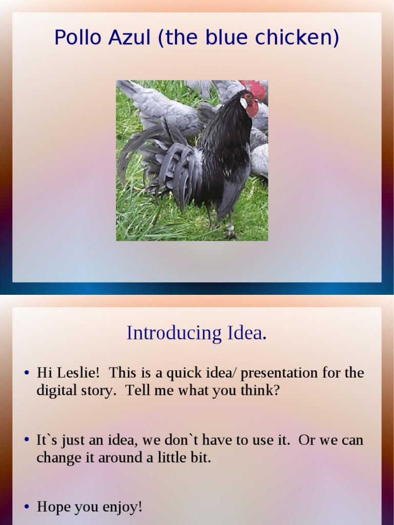 Pollo Azul: The Rooster's Tale | PDF