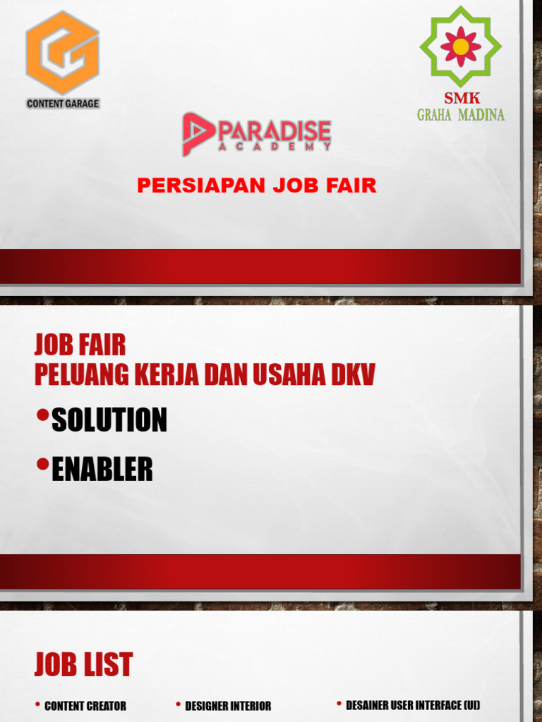 Peluang Kerja DKV di Job Fair 2023 | PDF
