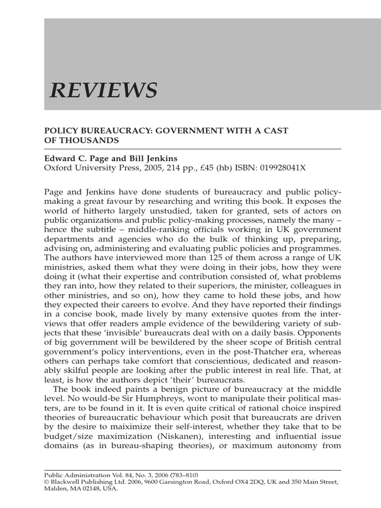Insights on UK Policy Bureaucrats | PDF | Bureaucracy