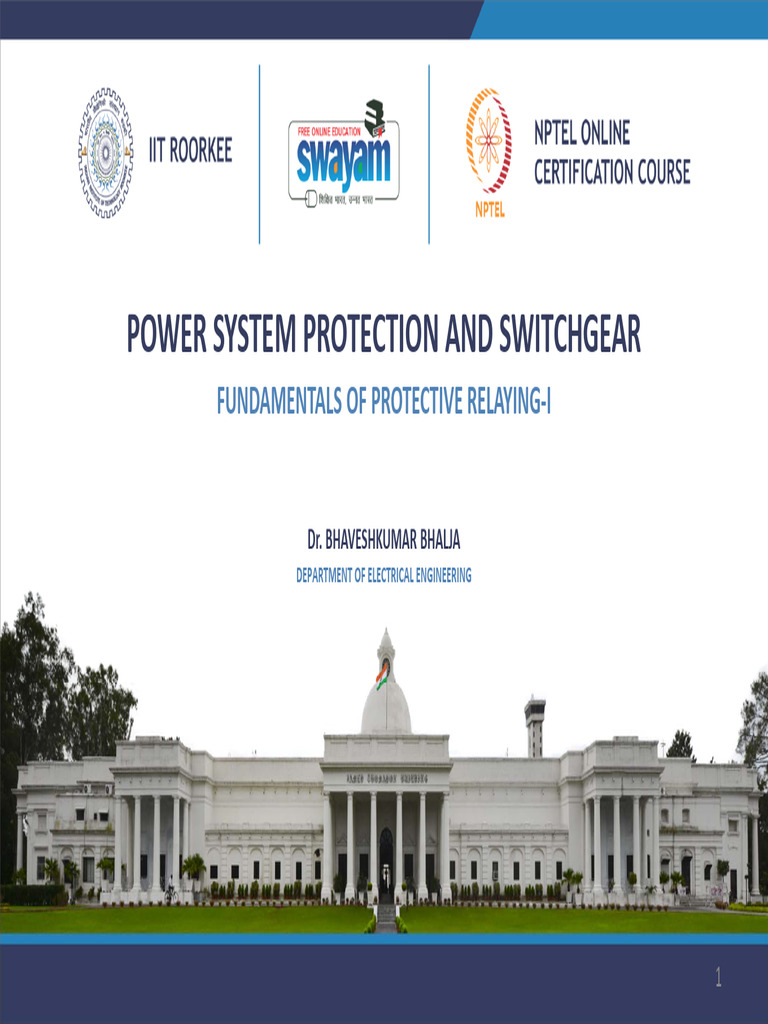 Power System Protection Basics | PDF | Relay | Insulator (Electricity)