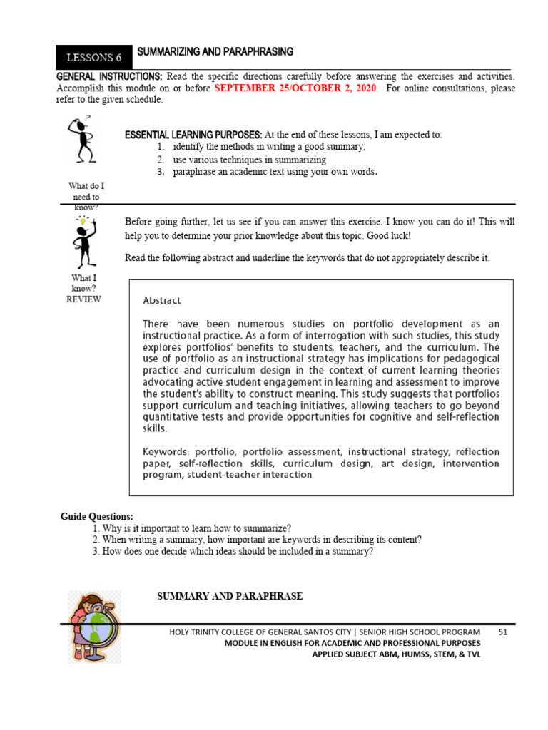 Summarizing and Paraphrasing Techniques | PDF | Swot Analysis