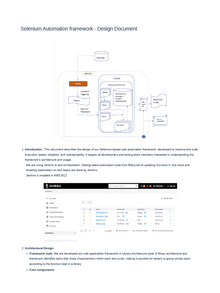 En-Selenium Automation Framework - Design Document-011024-042545 | PDF ...