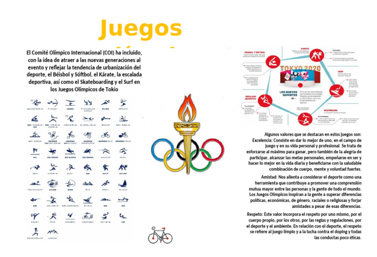 Valores y Nuevos Deportes en Tokio 2020 | PDF | Deportes | Juegos olímpicos
