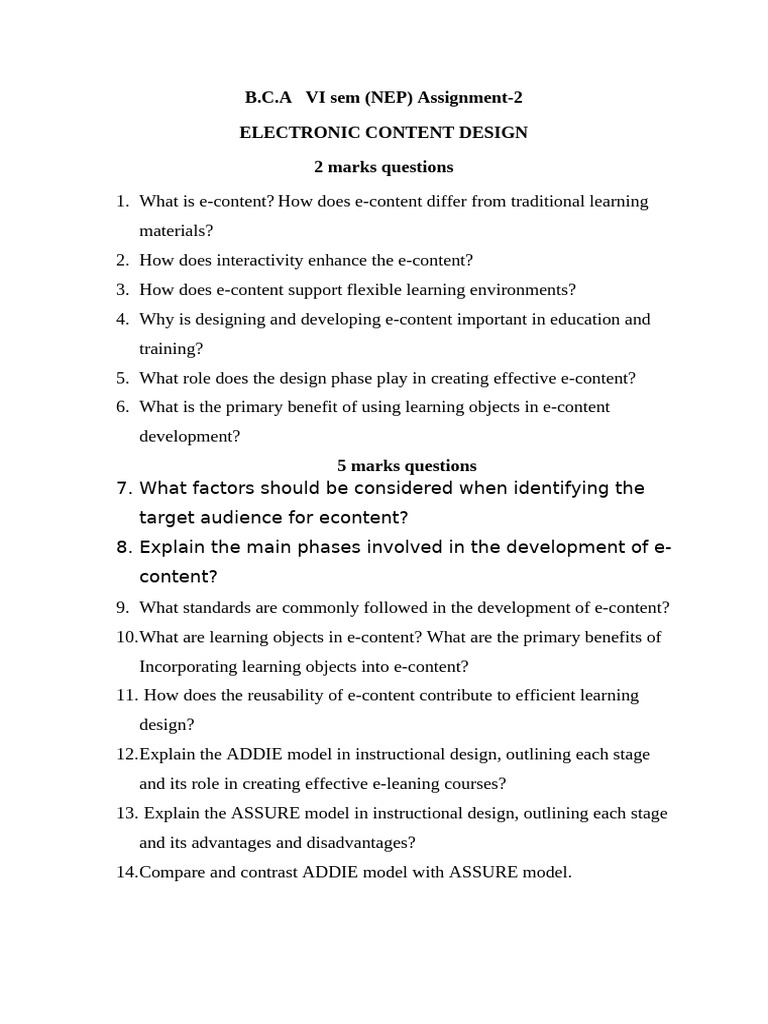 E-Content Design for Effective Learning | PDF