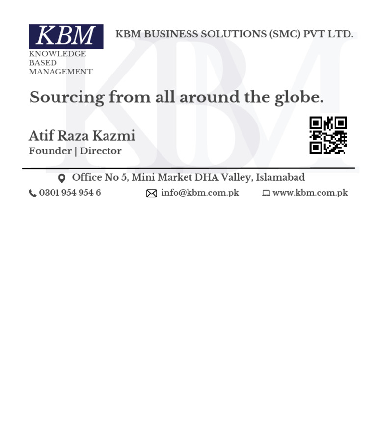 KBM Business Card | PDF