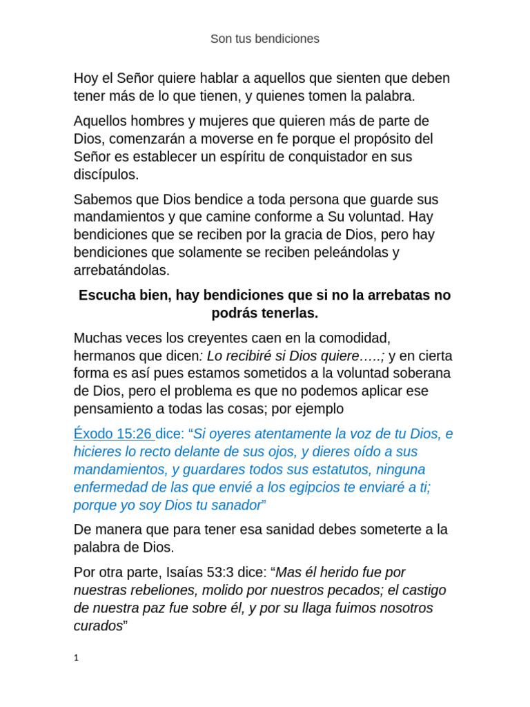 Arrebata tus bendiciones en fe | PDF | Jacob | Bendición