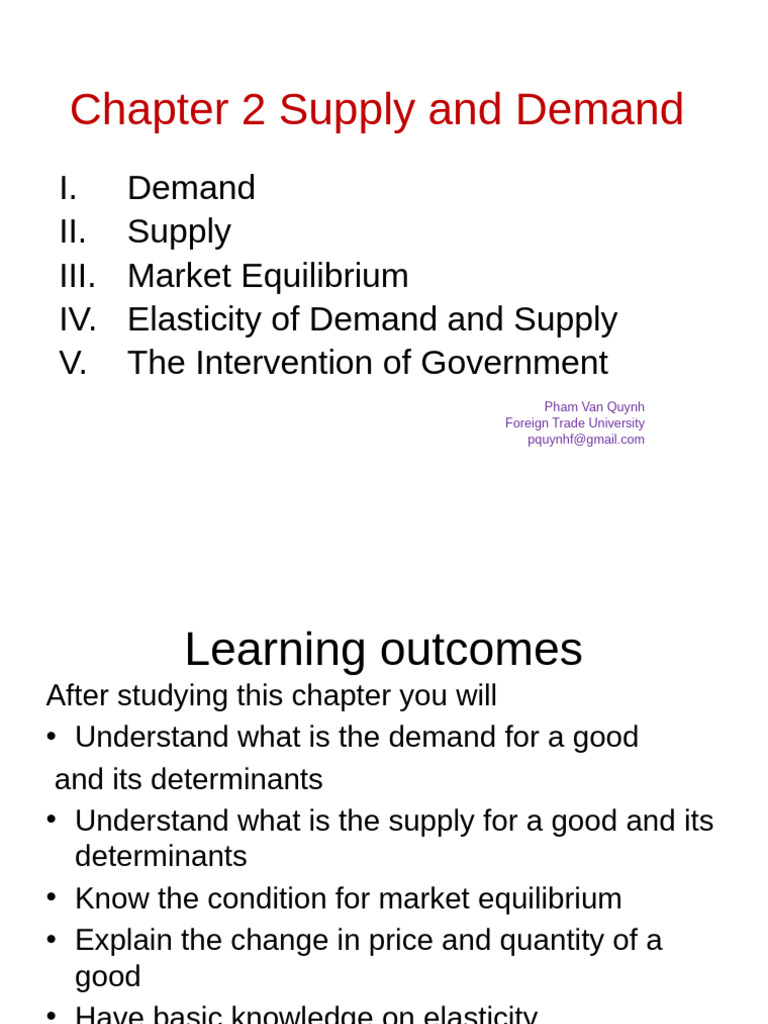 Supply and Demand Fundamentals | PDF | Demand | Elasticity (Economics)
