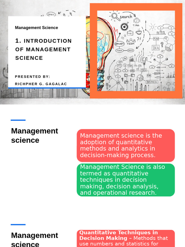 Introduction to Management Science | PDF | Quantitative Research ...