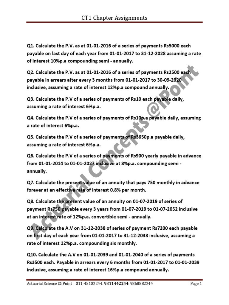Annuities (CH 6) | PDF