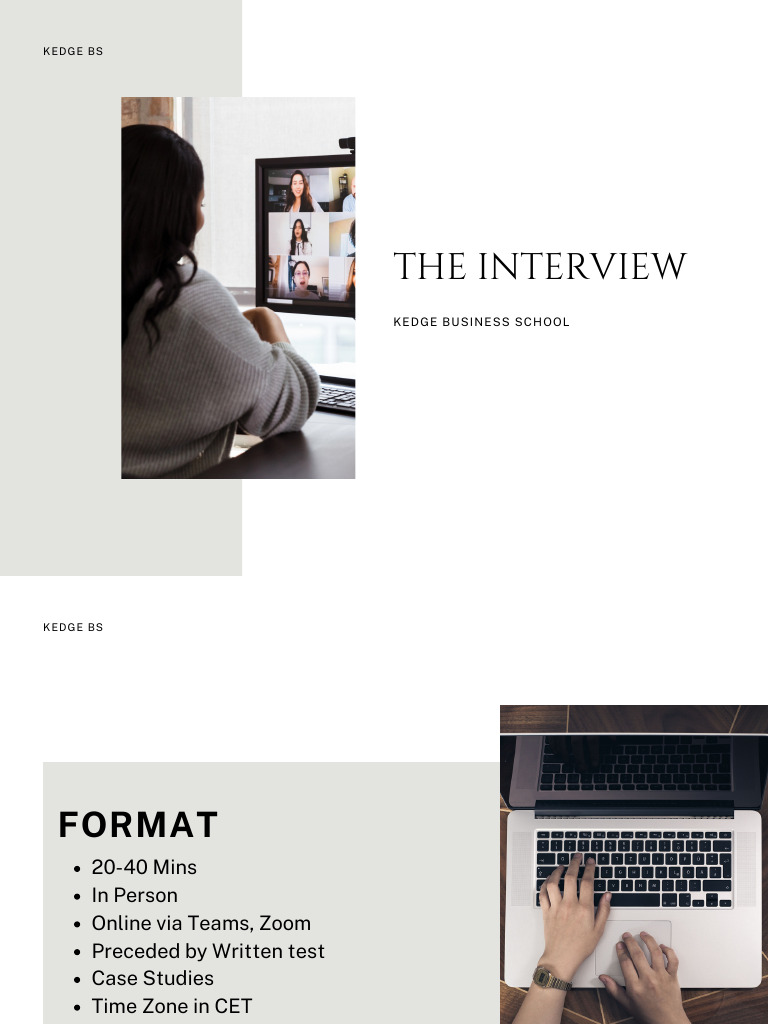 KEDGE Business School Interview Guide | PDF