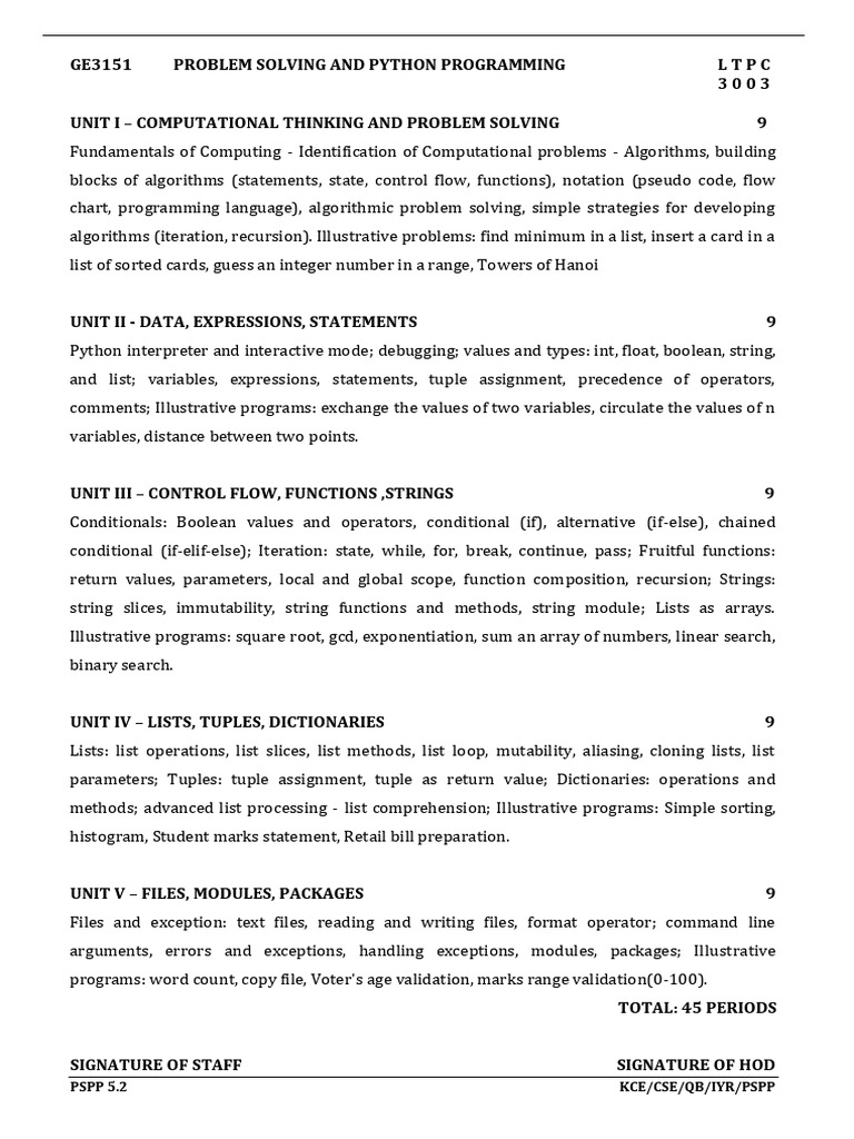 Problem Solving with Python Programming | PDF | Control Flow | Algorithms