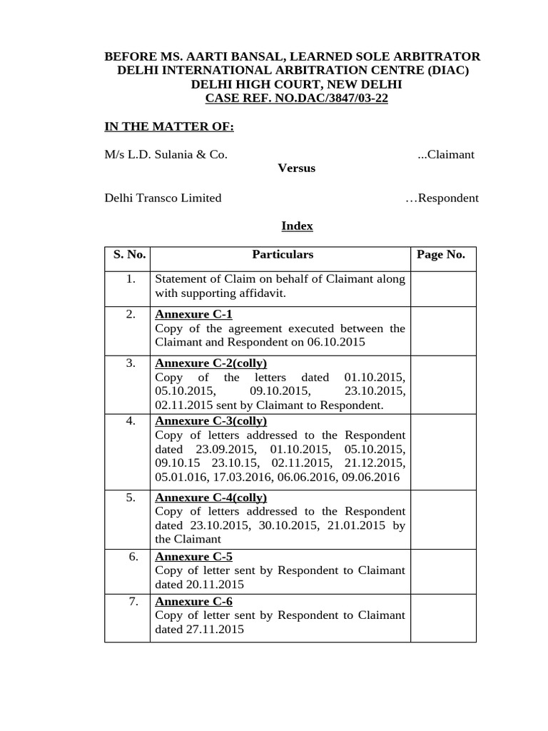 Statement of Claim Latest (4190) | PDF | Legal Procedure
