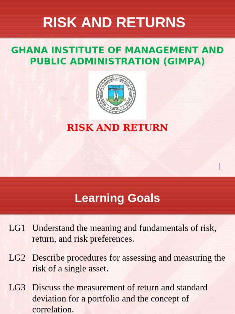 Understanding Risk and Return in Finance | PDF | Capital Asset Pricing ...
