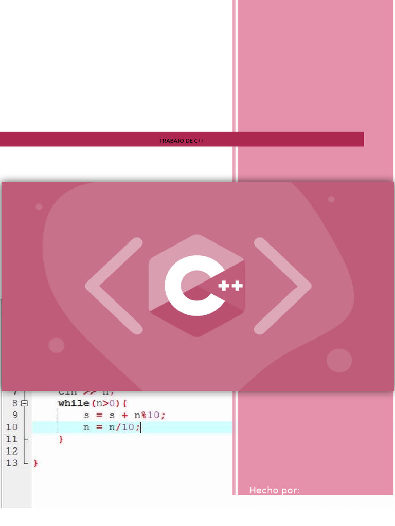 Trabajo C++ 1 1 1 1 2 | PDF | Programación de computadoras | C ...