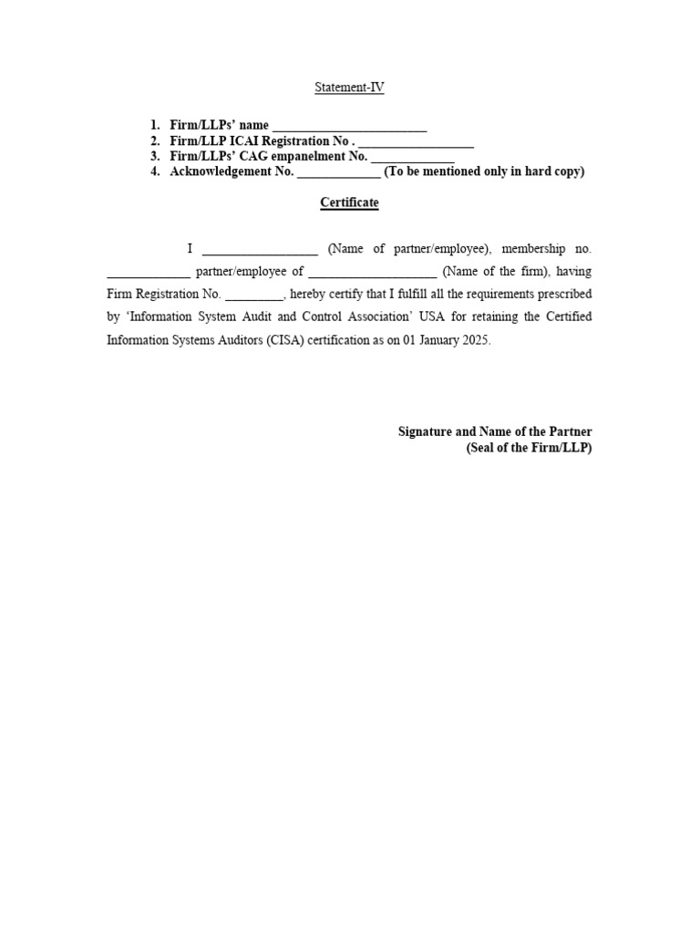 CISA and CPA Certification Verification | PDF