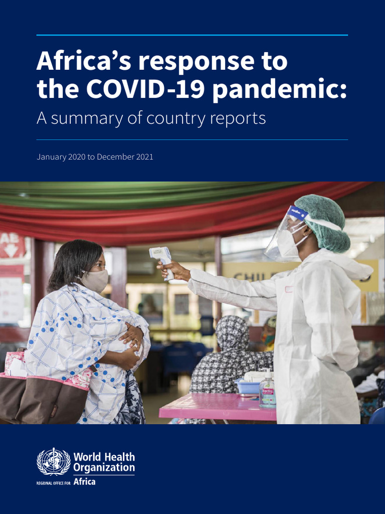 Africans To Covid Pandemic | PDF | World Health Organization | Pandemic