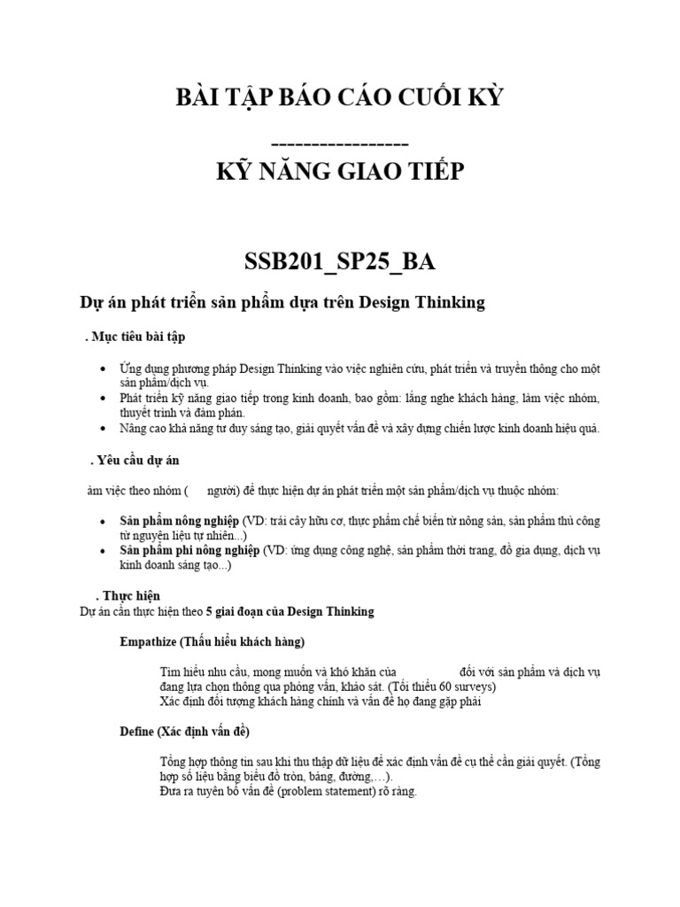 SSB201 SP25 BA Group Assignment | PDF