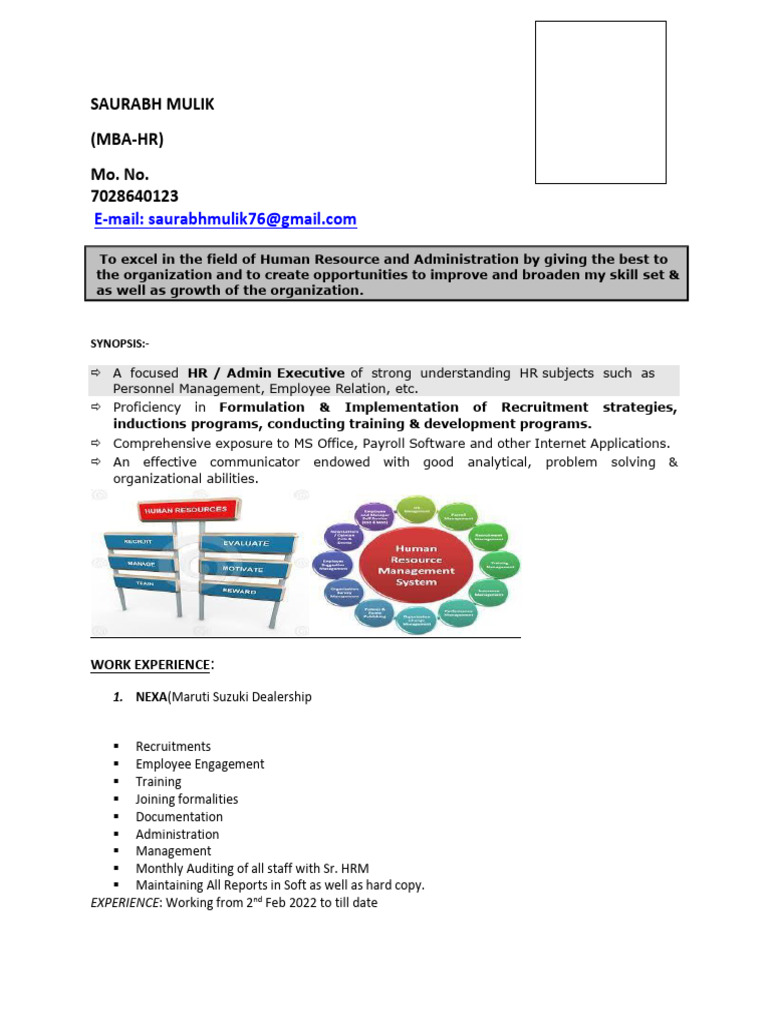 SM Resume | PDF | Human Resource Management | Recruitment