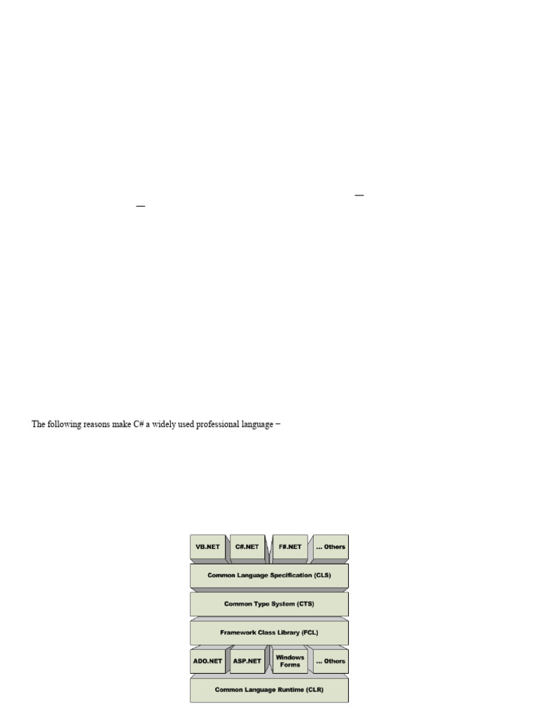 Introduction to .NET Framework Essentials | PDF | C Sharp (Programming ...