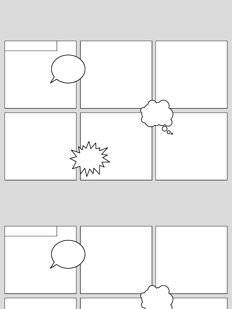 En Blanco 6 Viñetas Cómic | PDF