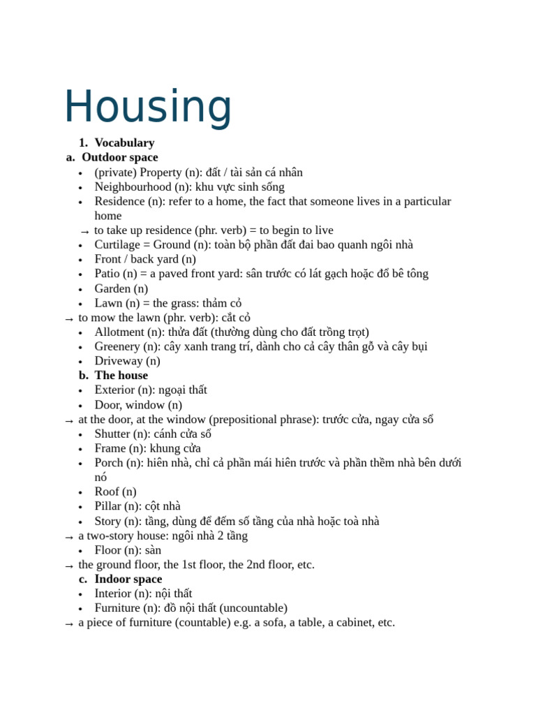 Housing | PDF