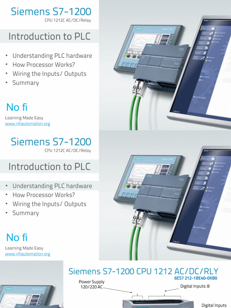 Configuración del PLC Siemens S7-1200 | PDF | Ingeniería Informática ...