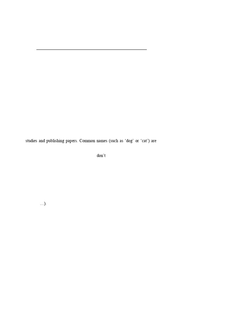 Principles of Biological Nomenclature | PDF | Taxonomy (Biology) | Genus