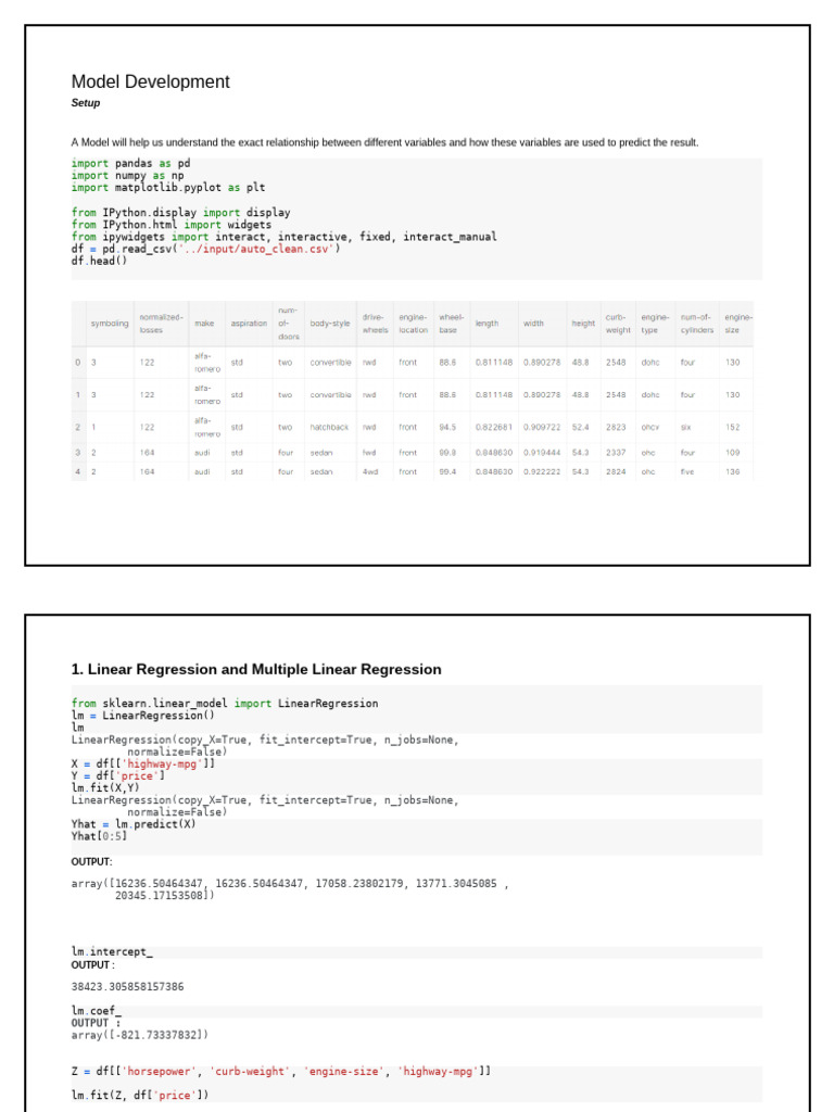 Exp - 6-Model Development - SDK - Ok | PDF | Mean Squared Error ...