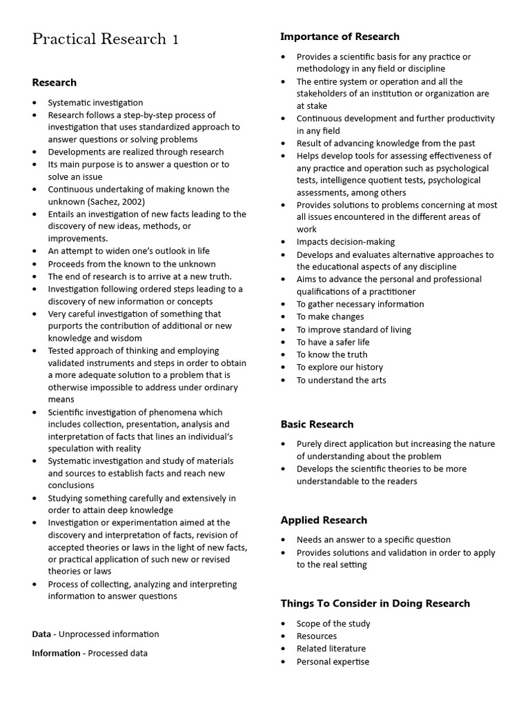 Understanding the Research Process | PDF | Methodology | Quantitative ...
