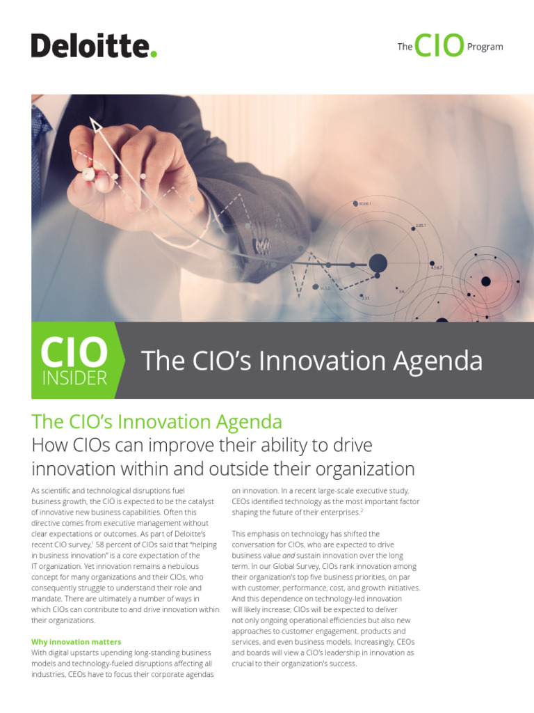 CIOs Driving Innovation Strategies | PDF | Innovation | Cloud Computing