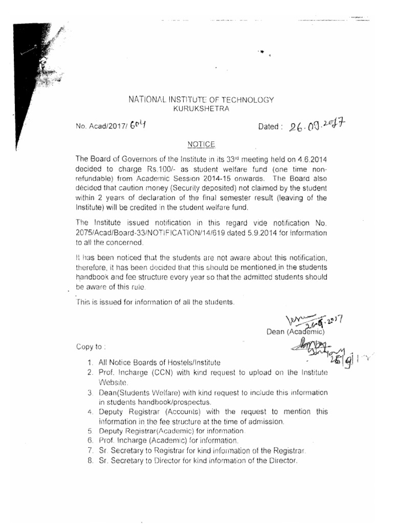 Security Refund Application Form | PDF