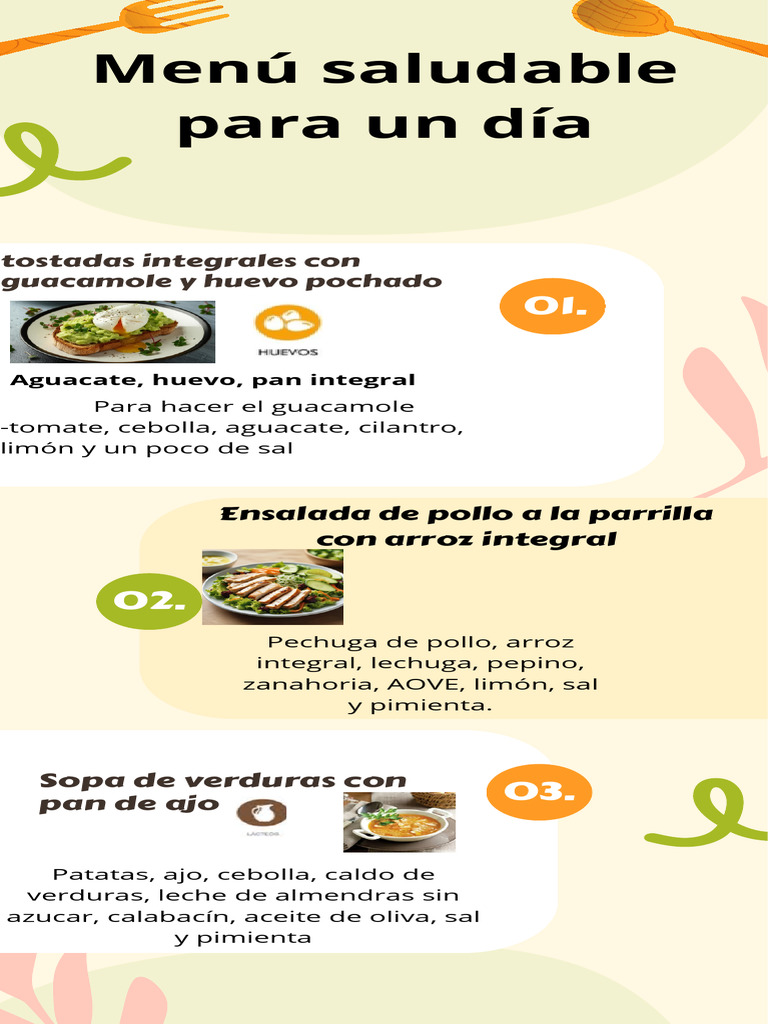 Menú Saludable para Un Día | PDF