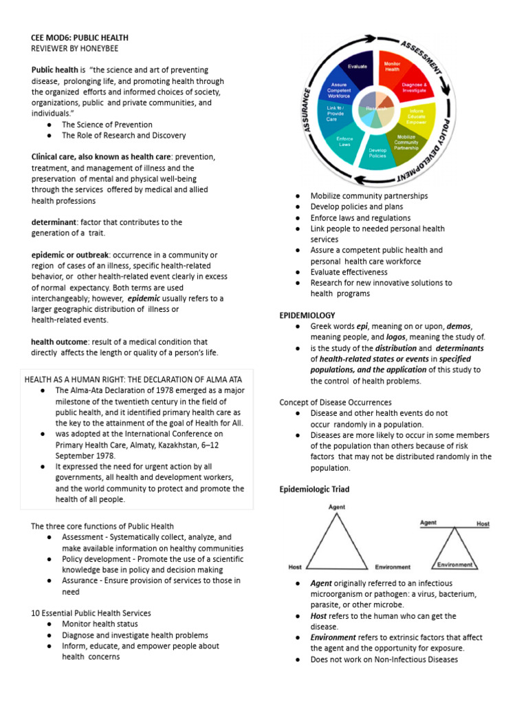 Public Health Overview and Epidemiology | PDF | Immune System | Antibody