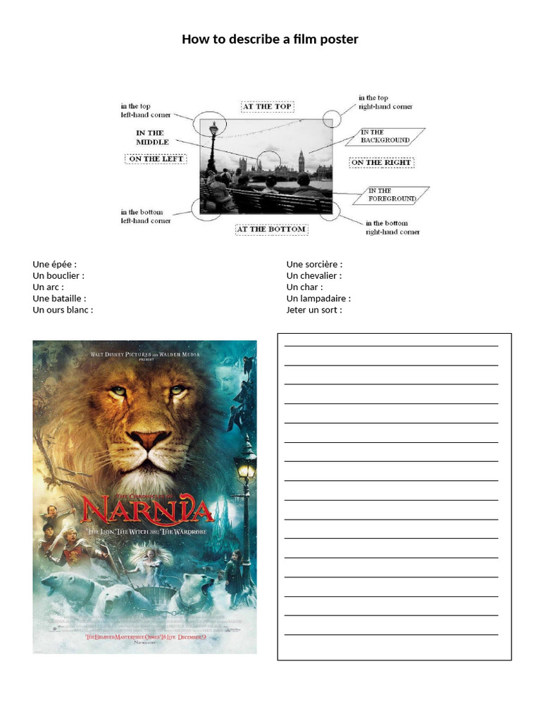 How To Describe A Film Poster | PDF