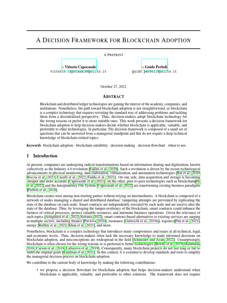 Blockchain Adoption Decision Framework | PDF | Encryption