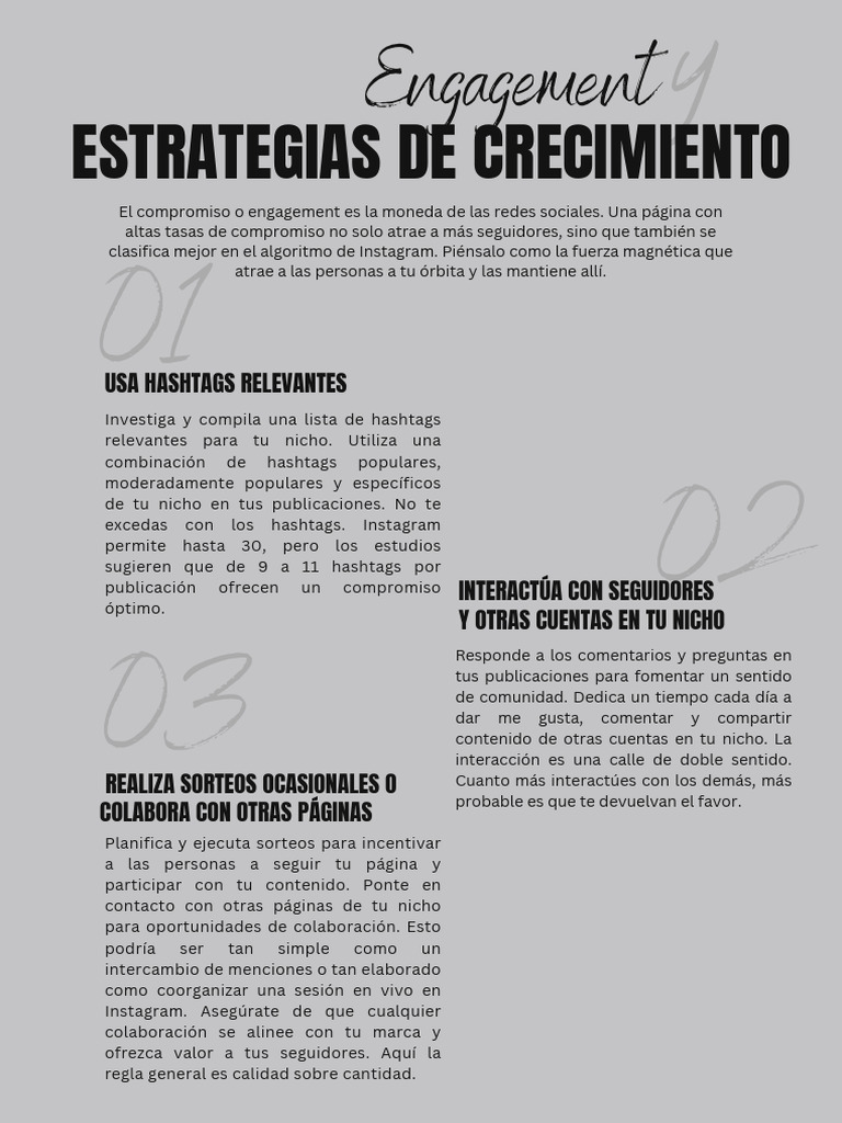 Estrategias para Crecer en Instagram | PDF