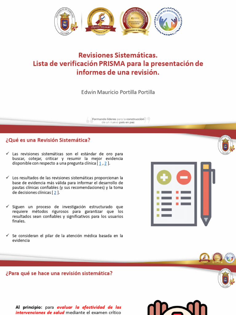 Revisiones Sistemáticas PRISMA | PDF | Metaanálisis | Ensayo clínico