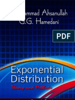 Exponential Distribution Theory and Methods