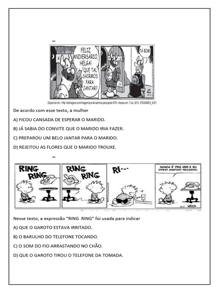 Interpretação de Textos Verbais e Não Verbais | PDF