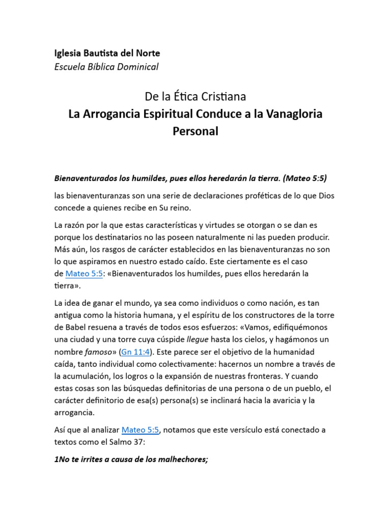 Humildad y Gratitud en la Fe Cristiana | PDF | Jesús | Pecado
