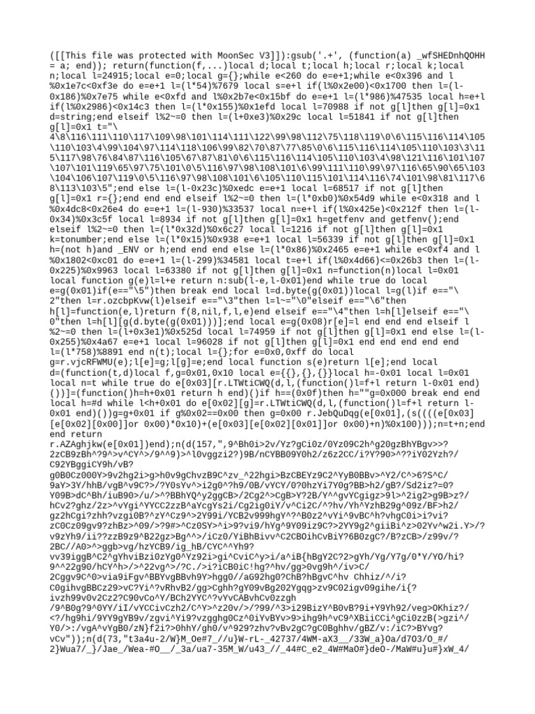 MoonSec V3 Protected File Code | PDF