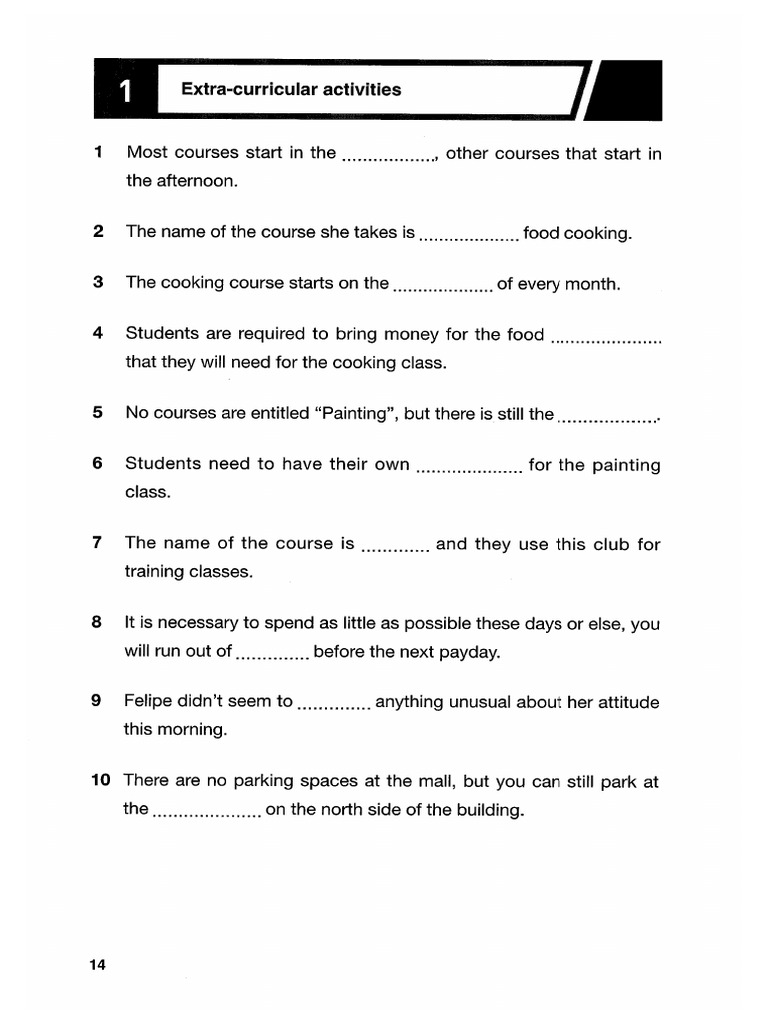 Listening Dictation 1-10 | PDF