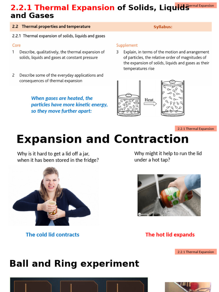 Thermal Expansion: Solids, Liquids, Gases | PDF | Thermal Expansion | Gases