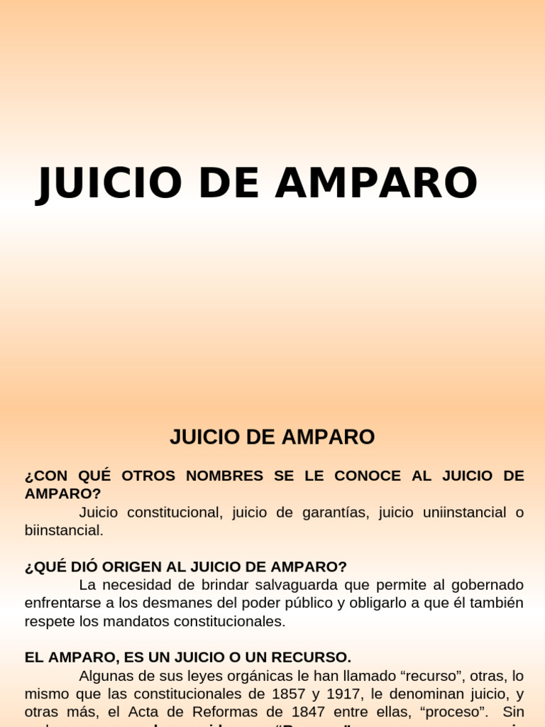 JUICIO DE AMPARO | PDF | Caso de ley | Derecho Constitucional